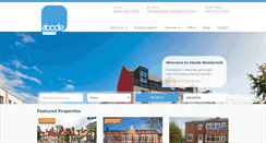 Desktop Screenshot of abode-residential.com
