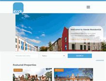 Tablet Screenshot of abode-residential.com